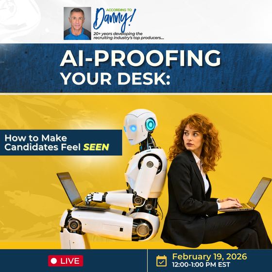 Member Price: LIVE Webinar: AI Proofing Your Desk: How to Make Candidates Feel Seen